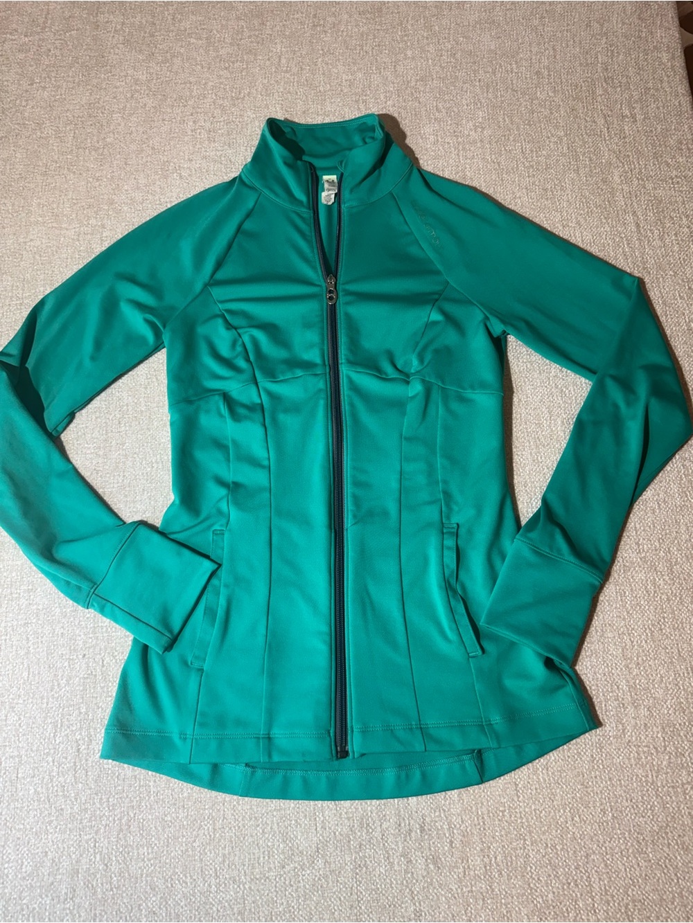 Under Armour Women’s Full Zip Teal Jacket Running Activewear Small